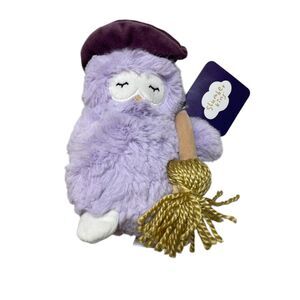 Slumberkins NEW Purple Owl Witch Hat Broom Plush Stuffed New‎ w/ Tags